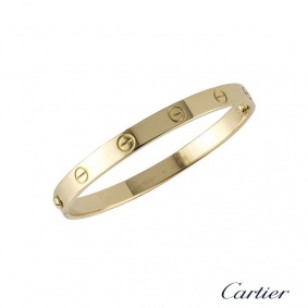 Cartier 18k Yellow Gold Love Bracelet Size 20 B6035520
